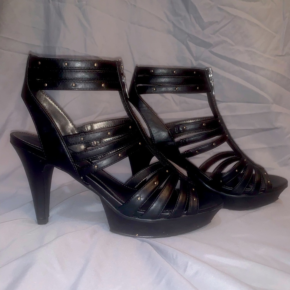gladiator-style 4” heels with zipper W10 r2 ‘Braxlin’